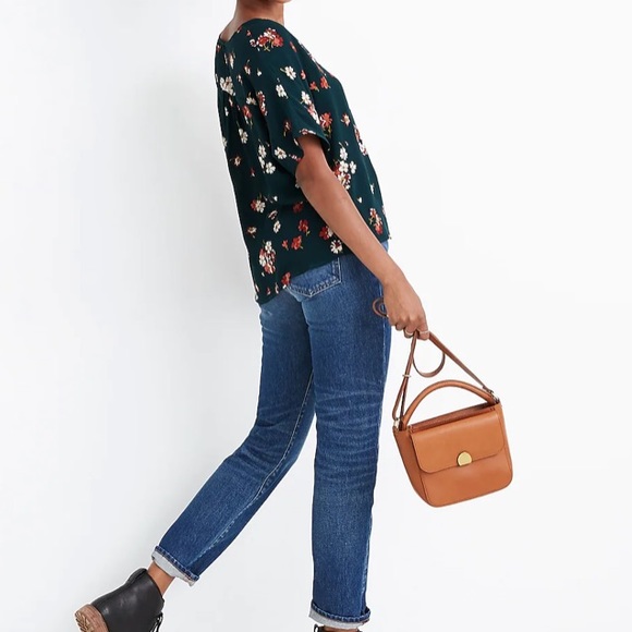 Madewell Rhyme Top in Spruce Blooms Size Large - Picture 11 of 11